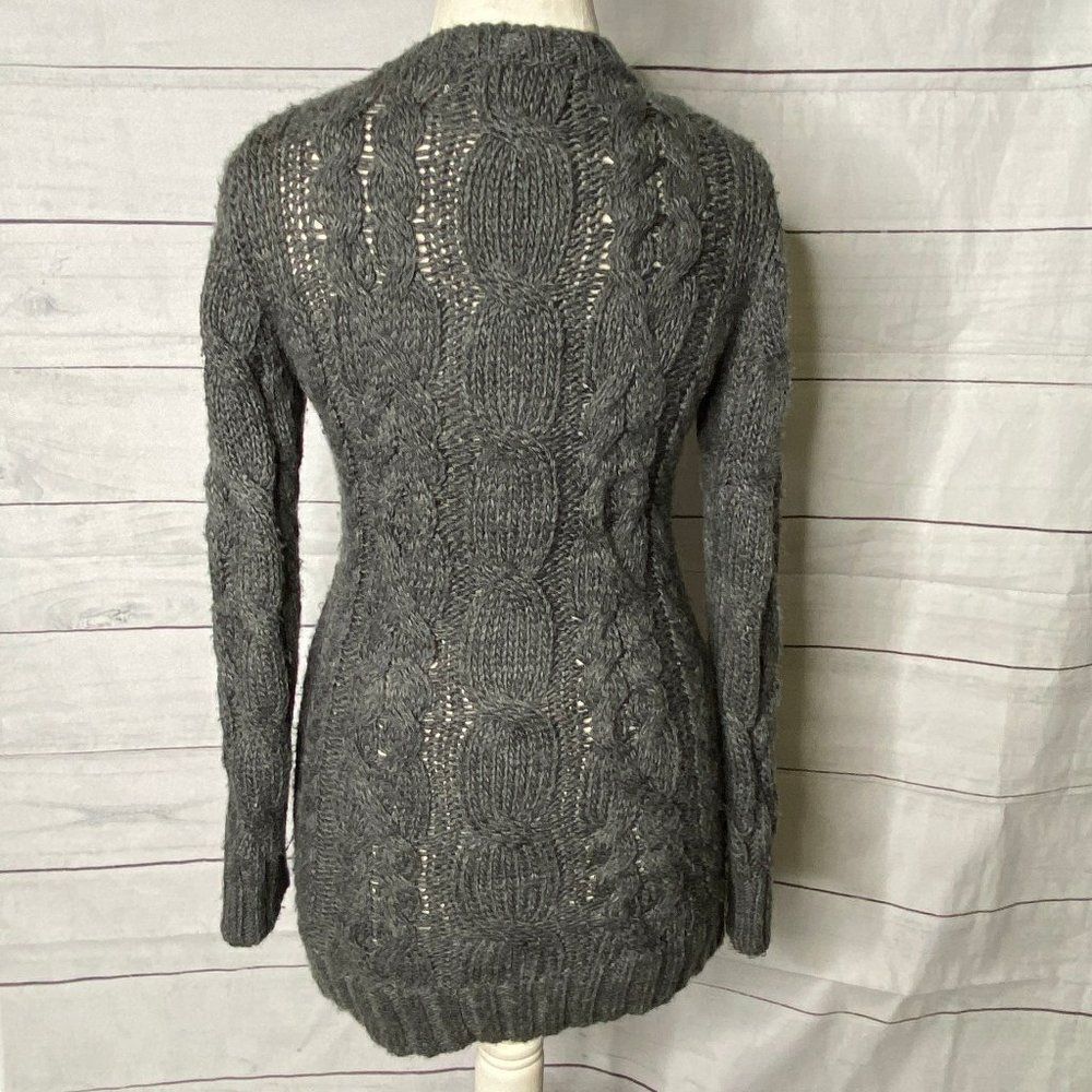 Zara knit chunky sweater dress small grey - Picture 4 of 5